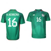 Billiga Mexiko Hector Herrera #16 Hemma fotbollskläder VM 2022 Kortärmad